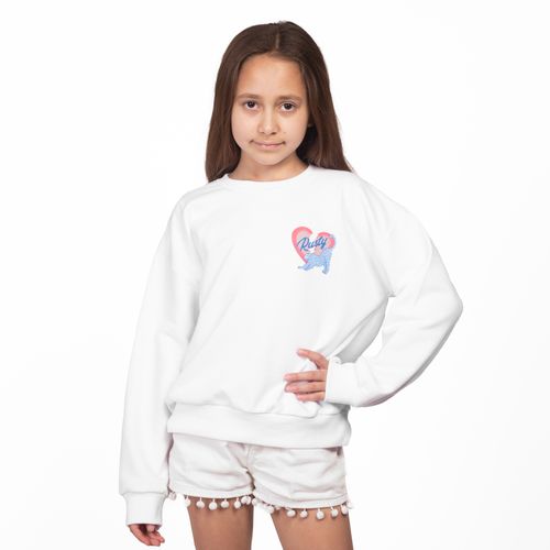 BUZO RUSTY HEARTBREAKER OVERSIZE CREW GIRLS NIÑA