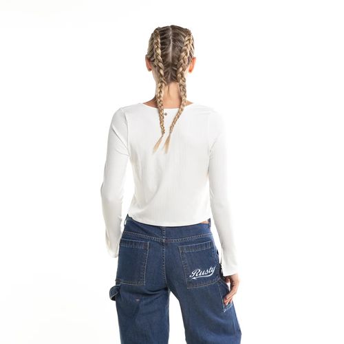 REMERA RUSTY SCARLETT RIBBED LD MUJER