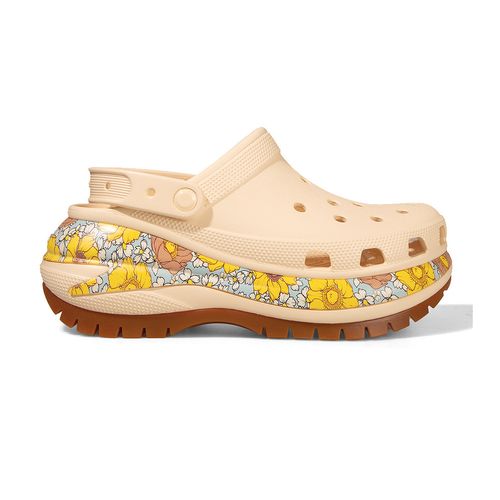 ZUECOS CROCS MEGA CRUSH RETRO FLORAL CLOG MUJER