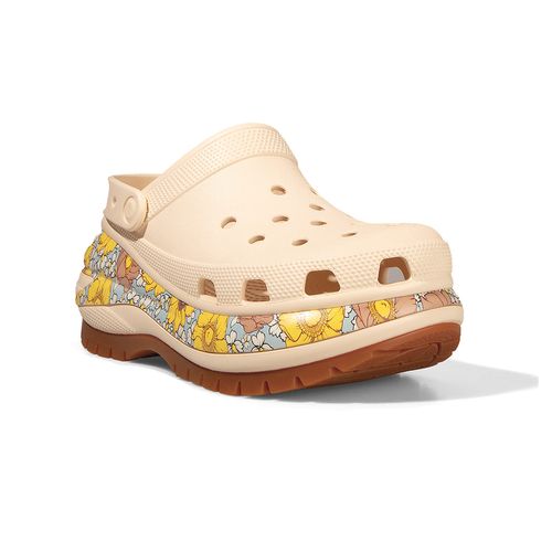ZUECOS CROCS MEGA CRUSH RETRO FLORAL CLOG MUJER