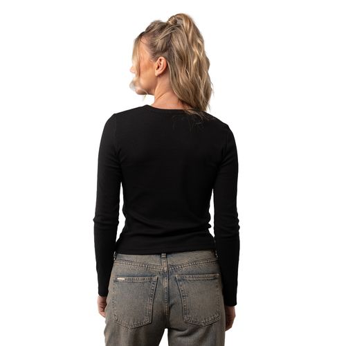 REMERA RUSTY ESSENTIALS RIBBED MUJER