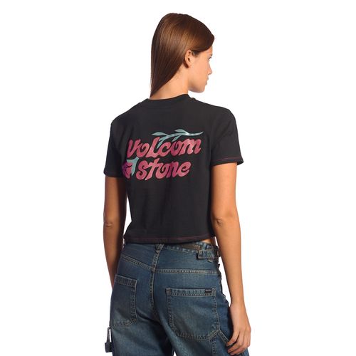 REMERA VOLCOM MC POCKET DIAL CROP MUJER