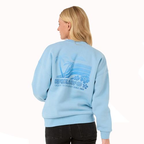 BUZO RIP CURL CREW HTG OCEAN TECH MUJER