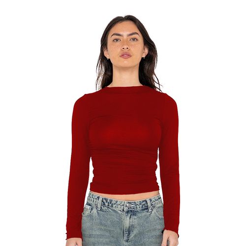 REMERA RUSTY ML PLAIN JANE RUCHED MUJER