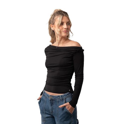 REMERA RUSTY ALL DAY OFF SHOULDER LS TOP LD MUJER
