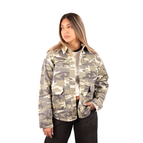 CAMPERA RUSTY CAMO MILE OVER SHIRT LD MUJER