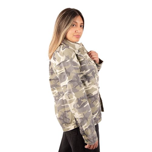 CAMPERA RUSTY CAMO MILE OVER SHIRT LD MUJER