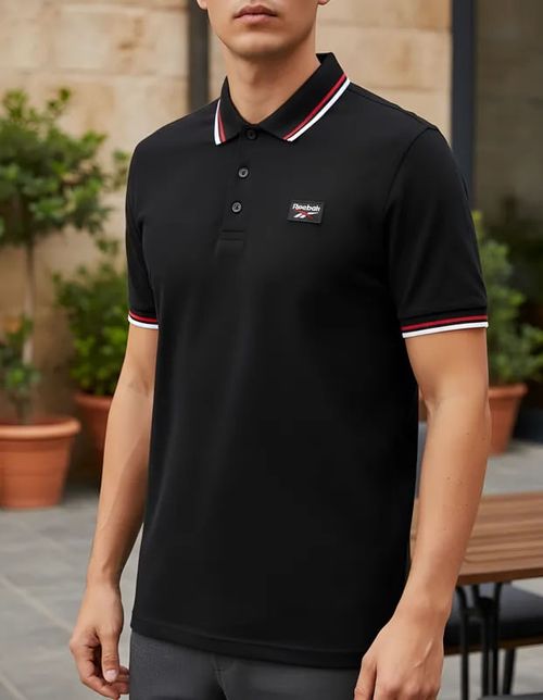 CHOMBA REEBOK DRAKE TIPPING CLR Y CUFFS SS POLO HOMBRE