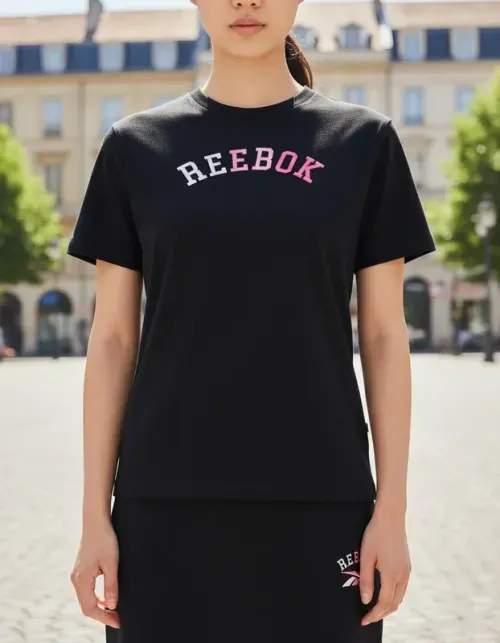 REMERA REEBOK LILIAN EMBROIDERY LOGO CREW NECK SS TEE MUJER